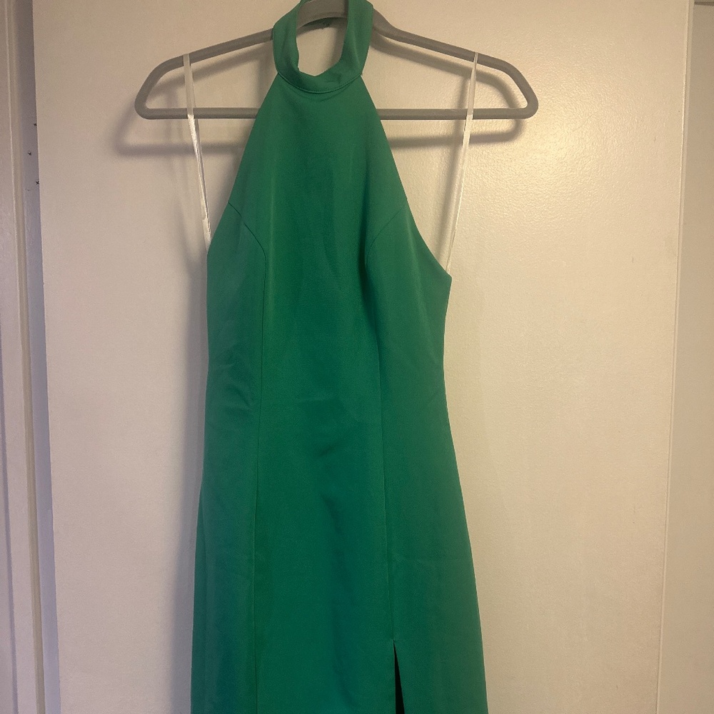 Green Halter Dress